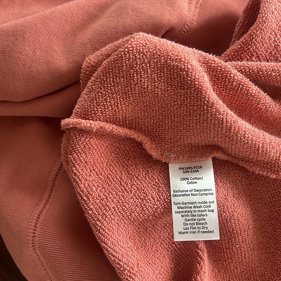 NWT $295 ATM Anthony Thomas Melillo French Terry Sweatshirt Size S M Half Zip - Picture 9 of 11